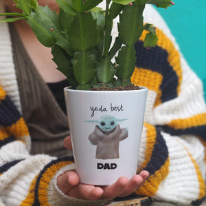 Yoda Best Dad Plant Pot