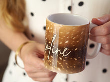Load image into Gallery viewer, Deer Print Name Mug