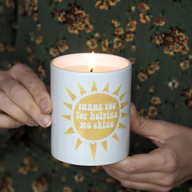 Sunshine Thank You Candle