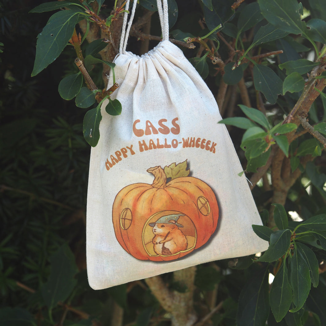 Guinea Pig Halloween Trick Or Treat Bag With Carrot Seeds