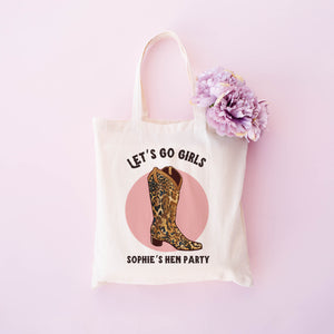 'Let's Go Girls' Personalised Hen Party Bag
