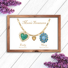 Load image into Gallery viewer, Mum's Treasures Charm Bracelet Birth Stones Print