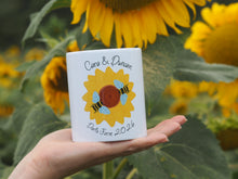 Load image into Gallery viewer, Personalised Bee And Sunflower Ceramic Pot