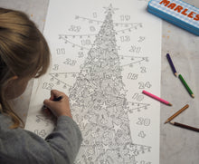 Load image into Gallery viewer, Advent Tree Colouring Poster
