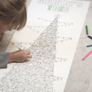 Christmas Tree Colouring Poster