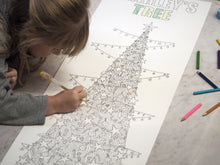 Load image into Gallery viewer, Christmas Tree Colouring Poster