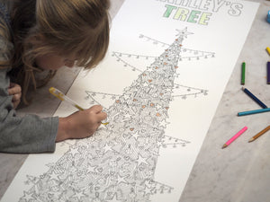 Christmas Tree Colouring Poster