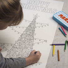 Load image into Gallery viewer, Christmas Tree Colouring Poster
