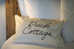 house name cushion customised 