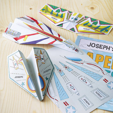 paper planes kit gift for daddy and child