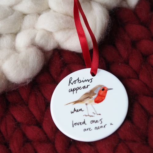 robin christmas decoration