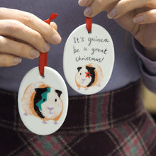 Load image into Gallery viewer, guinea pig christmas decorations