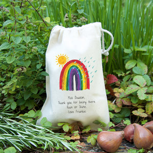 rainbow gift bag for teachers