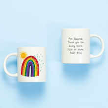 Load image into Gallery viewer, rainbow mug gift for teacher