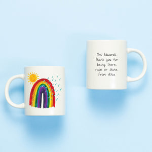 rainbow mug gift for teacher