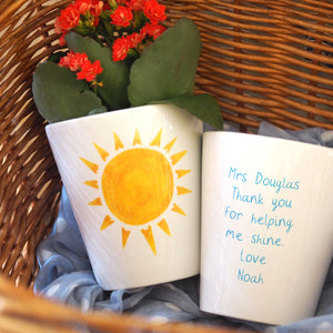 sunshine plant pot gift for teachers